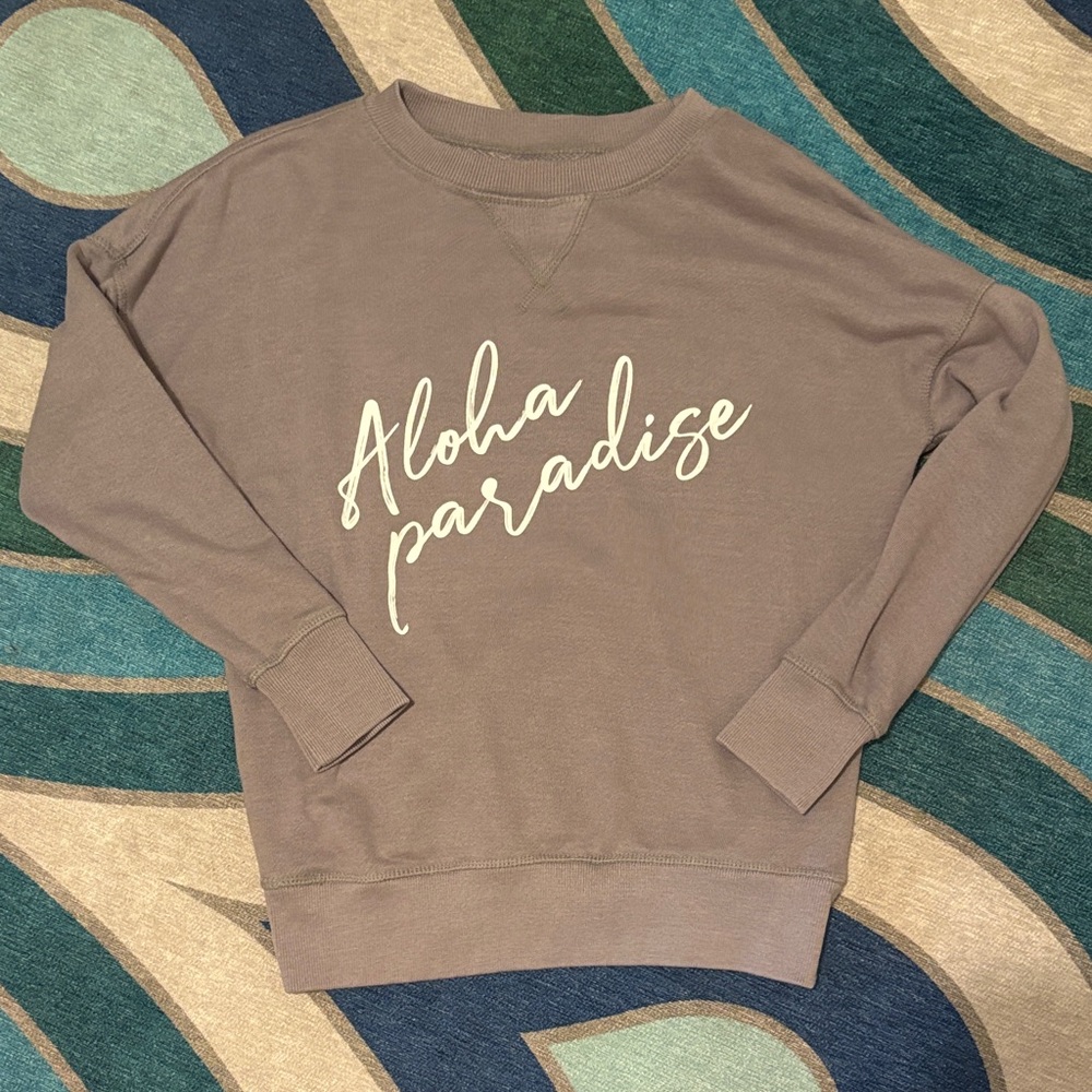 Reversible Aloha Paradise & Leaf Pattern Sweater